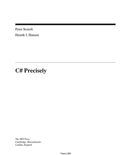Tapa de C♯ precisely
