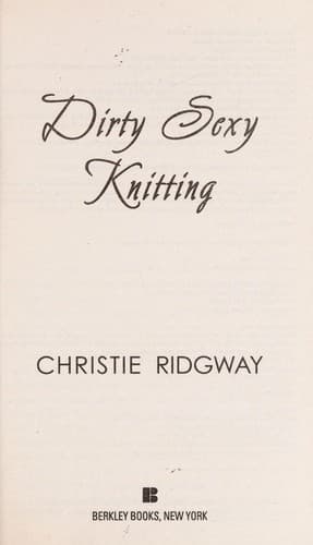 Tapa de Dirty sexy knitting