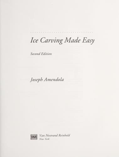 Tapa de Ice carving made easy