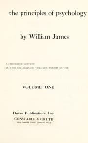 Tapa de The principles of psychology