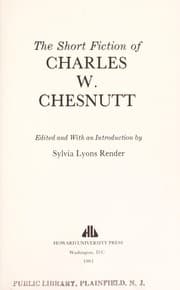 Tapa de The short fiction of Charles W. Chesnutt