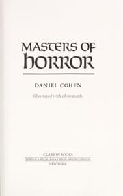 Tapa de Masters of horror