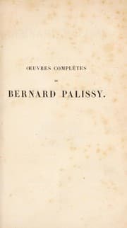 Tapa de Oeuvres complètes de Bernard Palissy ...