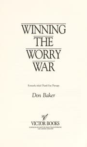 Tapa de Winning the Worry War: