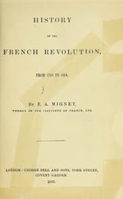 Tapa de History of the French revolution from 1789 to 1814