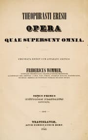 Tapa de Theophrasti Eresii Opera quae supersunt omnia