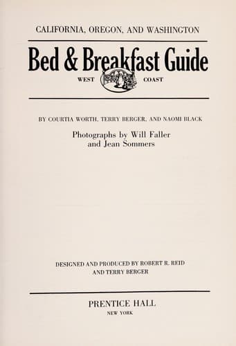 Tapa de The West Coast bed & breakfast guide