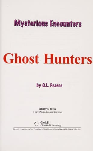 Tapa de Ghost hunters