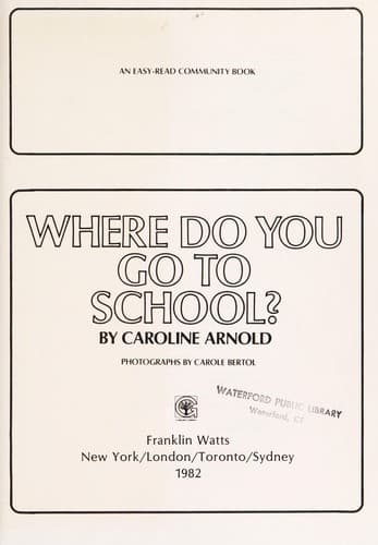 Tapa de Where do you go to school?