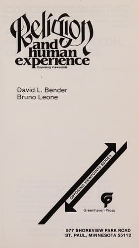 Tapa de Religion and human experience