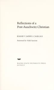 Tapa de Reflections of a post-Auschwitz Christian