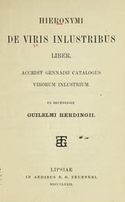 Tapa de Heironymi De viris inlustribus liber