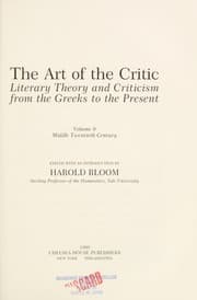Tapa de The Art of the Critic