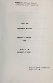 Tapa de Family law
