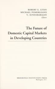 Tapa de The future of domestic capital markets in developing countries
