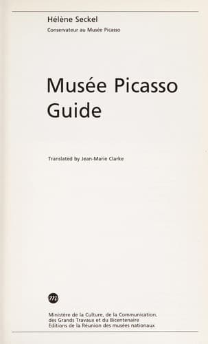 Tapa de Musée Picasso