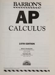 Tapa de Barron's AP calculus