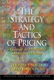 Tapa de The strategy and tactics of pricing