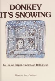 Tapa de Donkey it's snowing