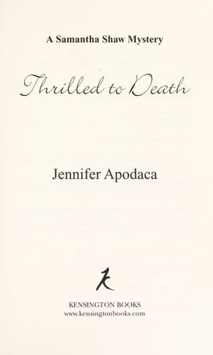 Tapa de Thrilled to death