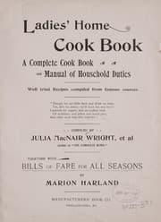 Tapa de Ladies' home cook book