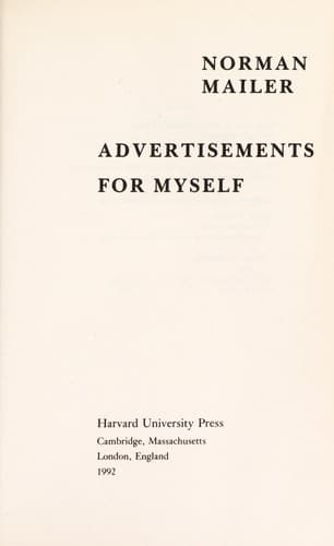 Tapa de Advertisements for myself