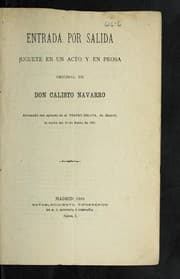 Tapa de Entrada por salida