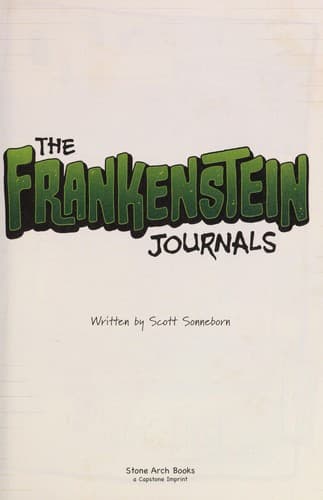 Tapa de The Frankenstein journals
