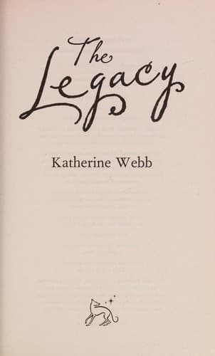 Tapa de The legacy