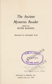 Tapa de The ancient mysteries reader