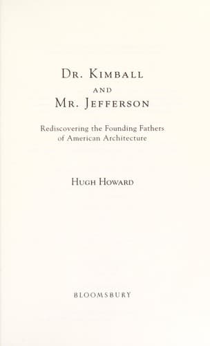 Tapa de Dr. Kimball and Mr. Jefferson