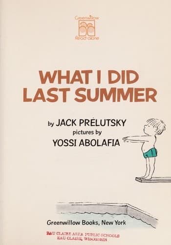 Tapa de What I did last summer