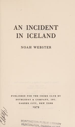 Tapa de An incident in Iceland