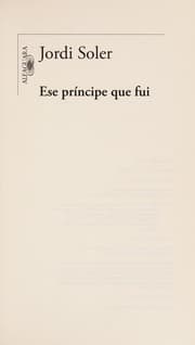 Tapa de Ese principe que fui