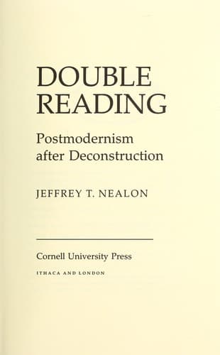 Tapa de Double reading