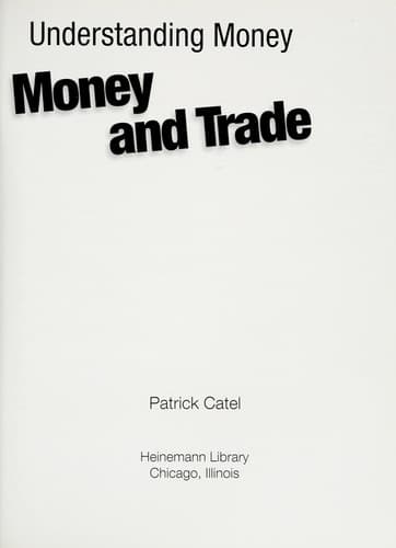 Tapa de Money and trade