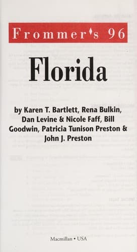 Tapa de Frommer's 96 Florida