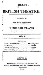 Tapa de The beaux stratagem