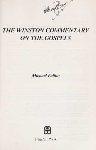 Tapa de The Winston commentary on the Gospels