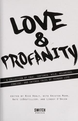Tapa de Love & profanity