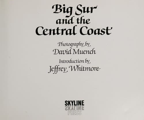 Tapa de Big Sur and the Central Coast
