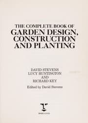 Tapa de The complete book of garden design, construction, and planting