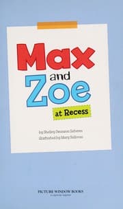 Tapa de Max and Zoe at recess