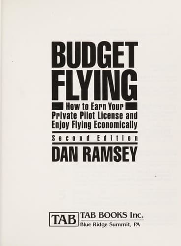 Tapa de Budget flying