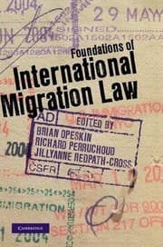 Tapa de Foundations of international migration law - 1. edición.