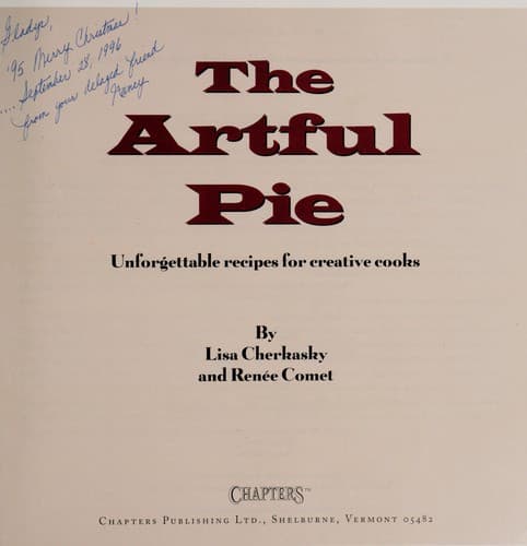 Tapa de The artful pie