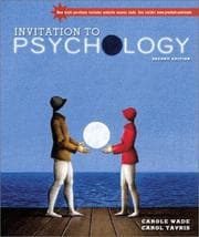 Tapa de Invitation to Psychology, Second Edition (Book & Video Classics CD)