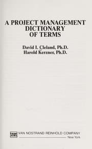 Tapa de A project management dictionary of terms