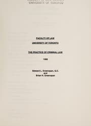 Tapa de The practice of criminal law