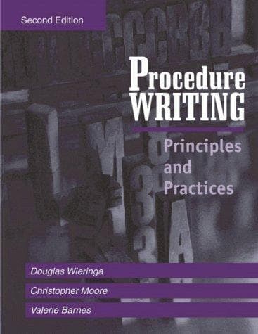 Tapa de Procedure writing